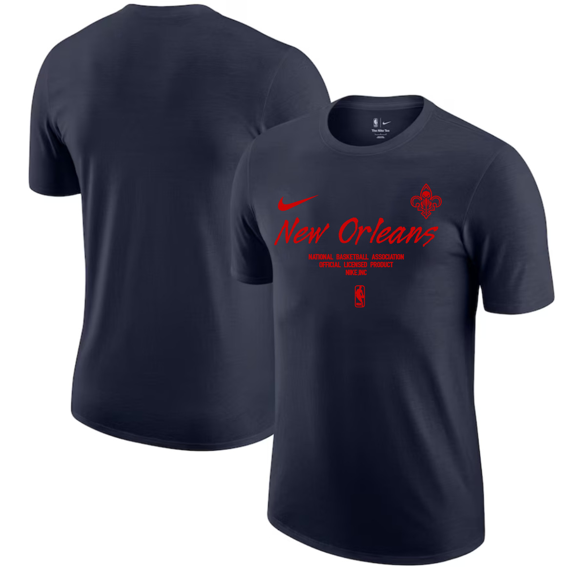 Men 2025 NBA New Orleans Pelicans Drak Blue Nike T shirts style 3->nba t-shirts->Sports Accessory